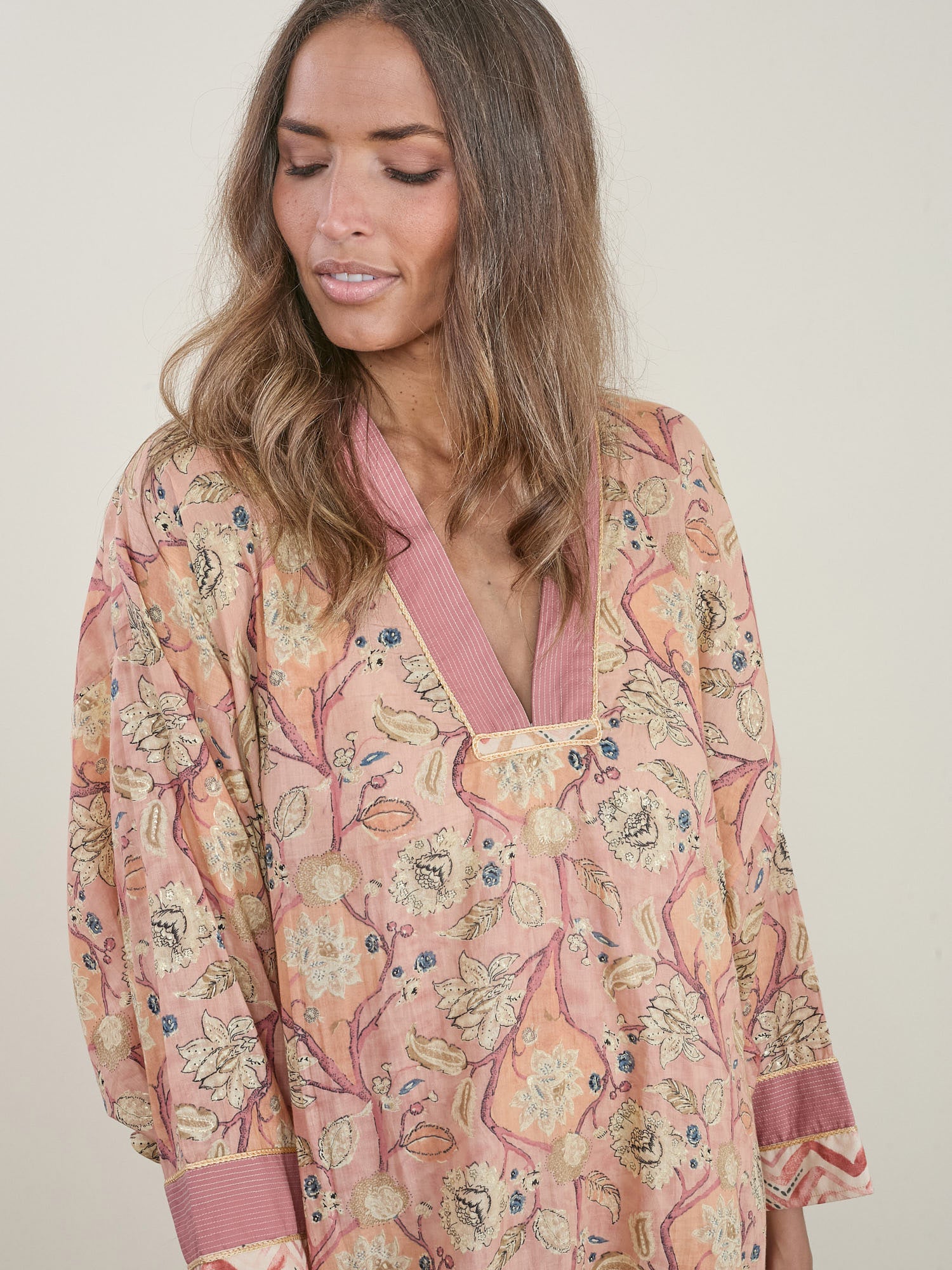 Amam Tunic Pink-Print