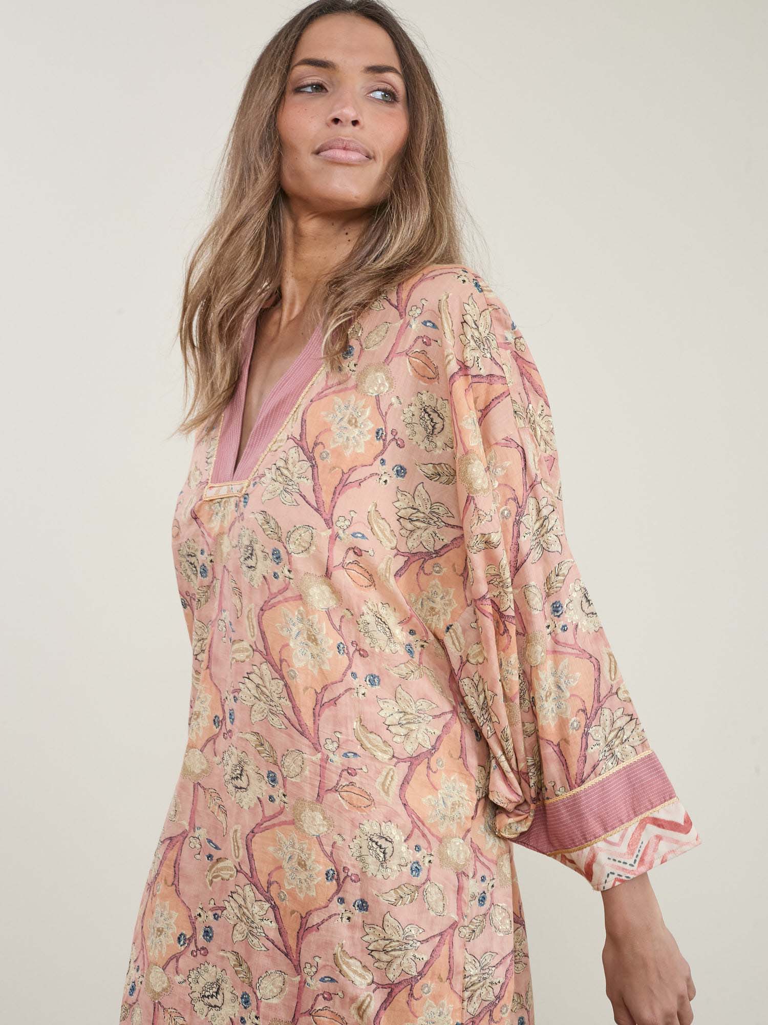 Amam Tunic Pink-Print