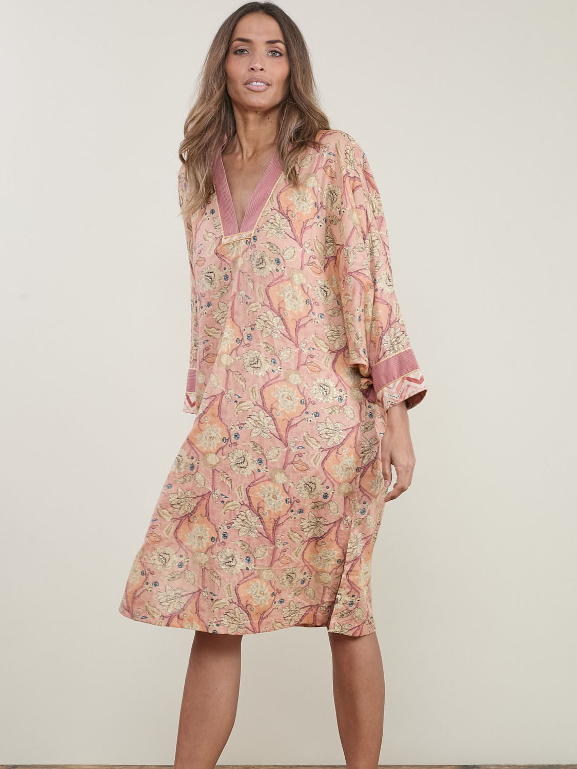 Amam Tunic Pink-Print