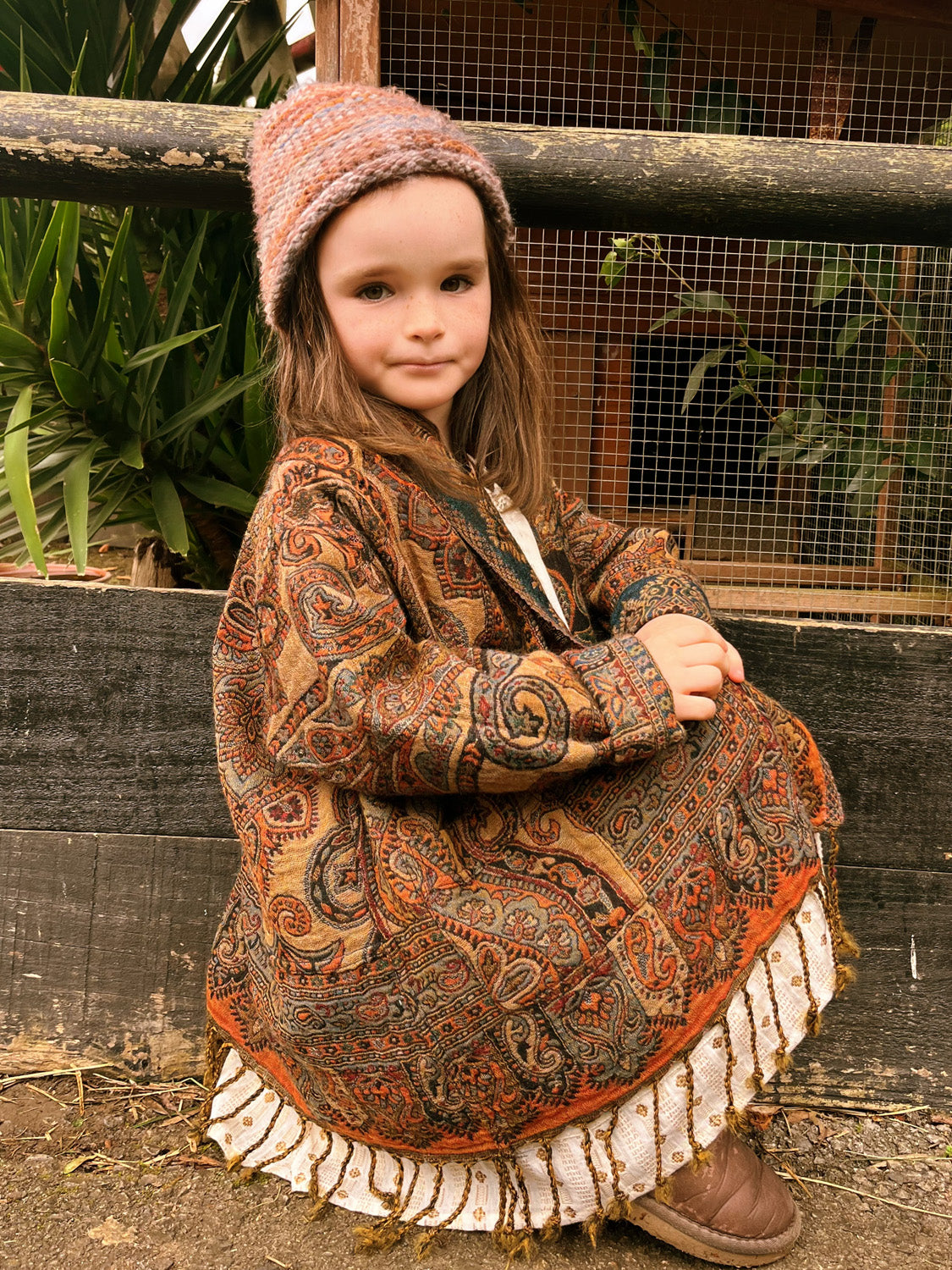 Radha Kid Jacket Brown