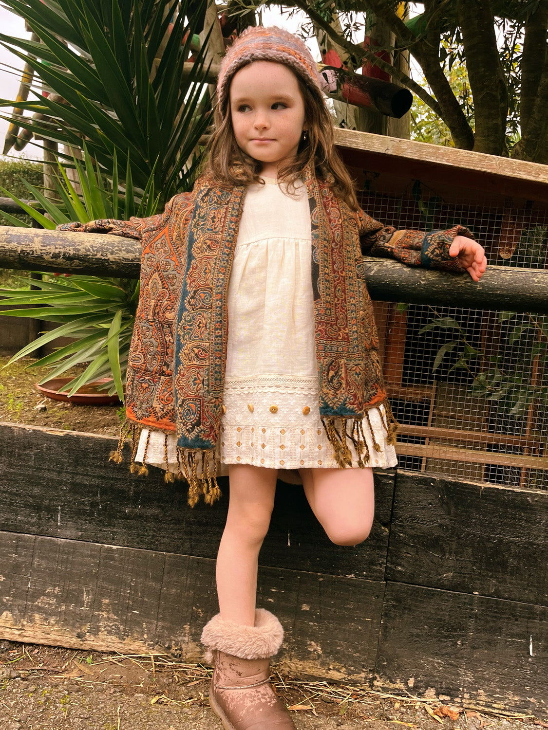 Radha Kid Jacket Brown