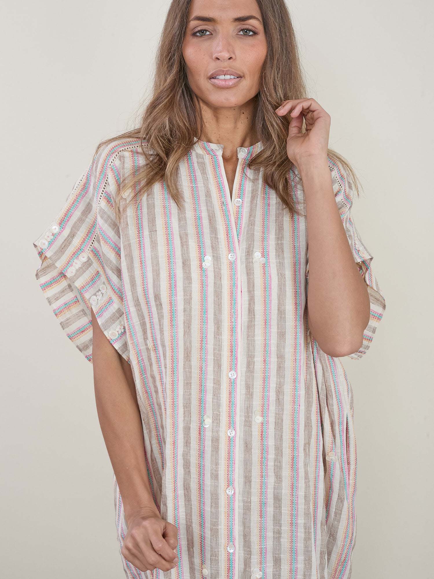 Shankar Tunic Stripes-Pink