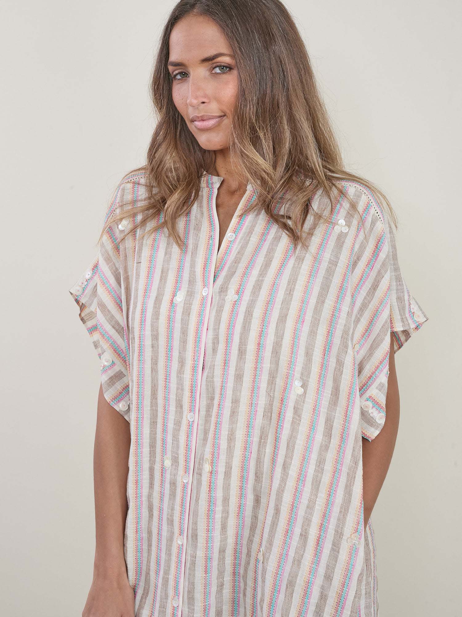 Shankar Tunic Stripes-Pink